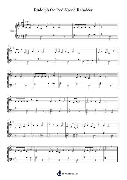Rudolph the Red-Nosed Reindeer Sheet Music by Johnny Marks-Arr.Chamver Brewslyle