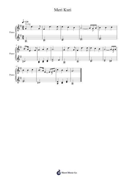 Meri Kuri Sheet Music by BoA-Arr.Vingai Parryl
