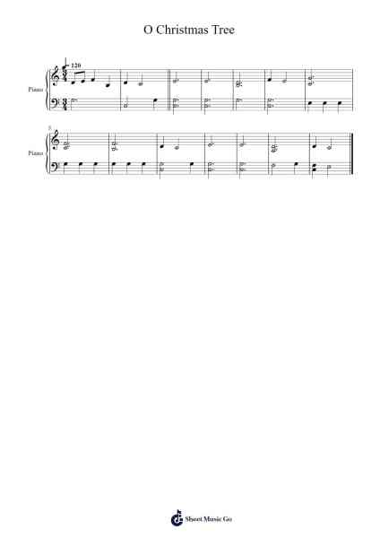 O Christmas Tree (Accompaniment Version) Sheet Music by Ernst Anschütz-Arr.Blajeames Yulewood