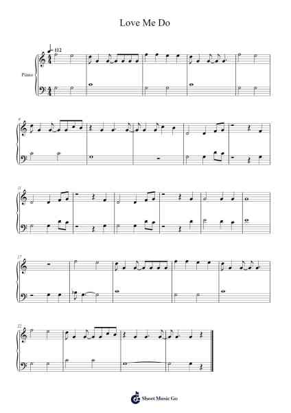 Love Me Do Sheet Music by The Beatles-Arr.Gemcol Nemott