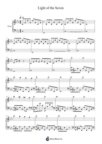 Game of Thrones: Light of the Seven / Hear Me Roar Sheet Music by Ramin Djawadi-Arr.Tesssaul