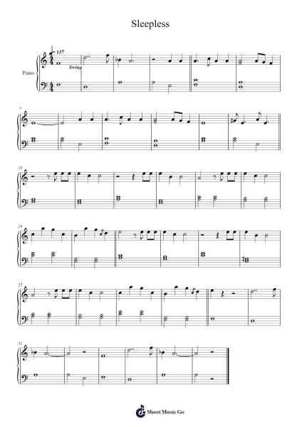 Sleepless Sheet Music by Twenty One Pilots-Arr.Mila