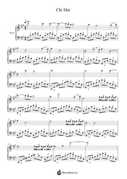 Chi Mai Sheet Music by Ennio Morricone-Arr.Gemfoe Conchey