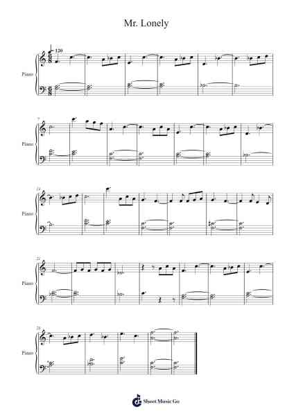 Mr. Lonely Sheet Music by Bobby Vinton-Arr.Peathew Odeshua