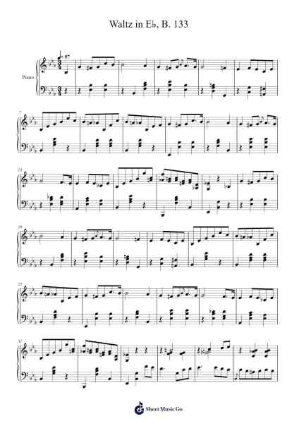 Waltz in E♭, B. 133 Sheet Music by Frédéric Chopin-Arr.Fordlome