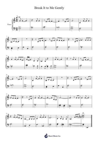 Break It to Me Gently Sheet Music by Brenda Lee-Arr.Stelgil Kaycia