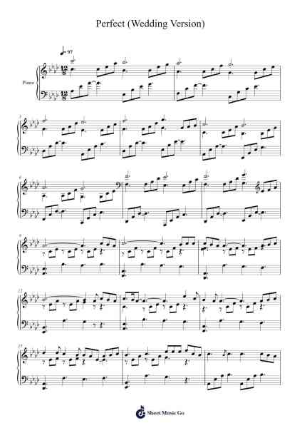 Perfect (Wedding Version) Sheet Music by Ed Sheeran/Johann Pachelbel-Arr.Yetlup Hoybird