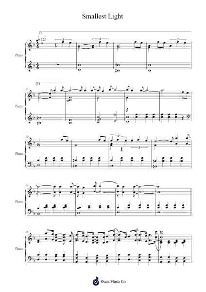Smallest Light Sheet Music by Ingrid Michaelson-Arr.Lauven Joyceleif