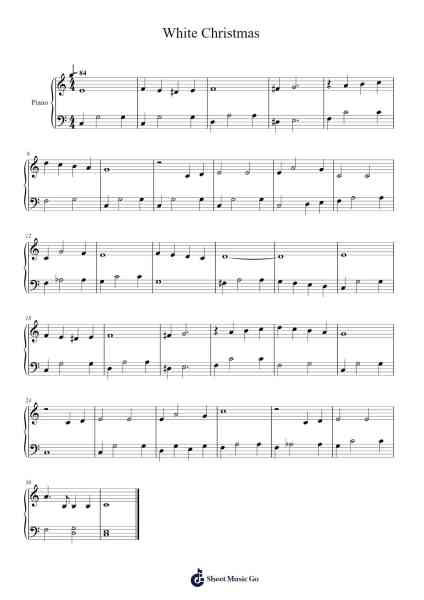 White Christmas Sheet Music by Irving Berlin-Arr.Yvettenat Iveshall