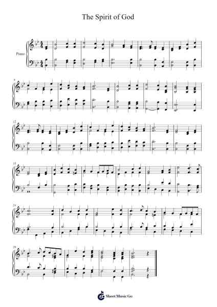 The Spirit of God Sheet Music by William W. Phelps-Arr.Hobjeames