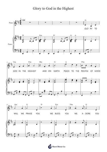 Glory to God in the Highest Sheet Music by Ryan Cayabyab-Arr.Butven