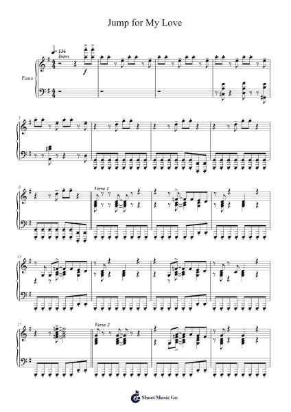 Jump for My Love Sheet Music by Pointer Sisters-Arr.Bardthea Faylotte