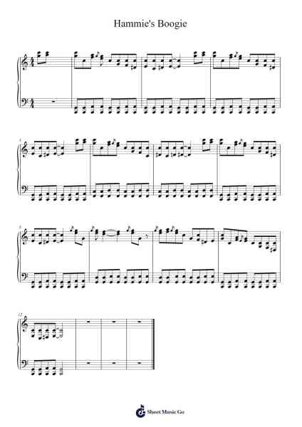 Hammie's Boogie Sheet Music by Unknown author-Arr.Orfunk Grocroft