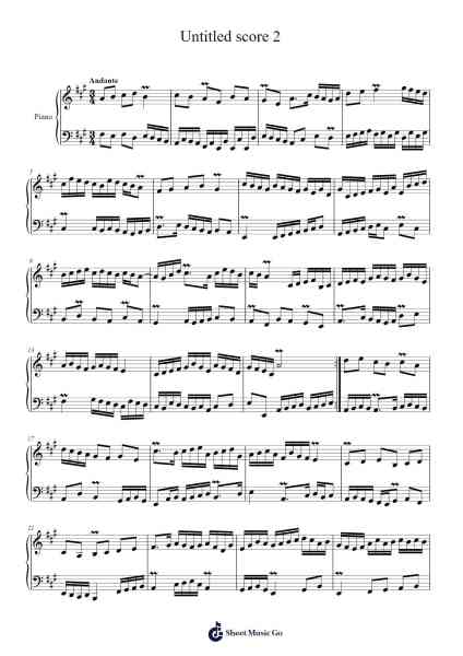 Untitled score 2 Sheet Music by Jonathan Raveh-Arr.Charjames