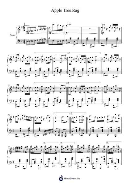 Apple Tree Rag Sheet Music by Charles Dame-Arr.Stilwald Mollswift