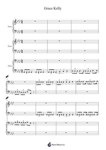 Grace Kelly Sheet Music by Mika-Arr.Gusgess