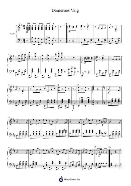 Damernes Valg Sheet Music by Pelle Strandberg-Arr.Urvien Browntha