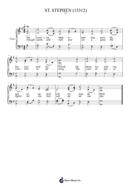 The Lord is My Helper Sheet Music by William Jones-Arr.Gekeith Fordkiel