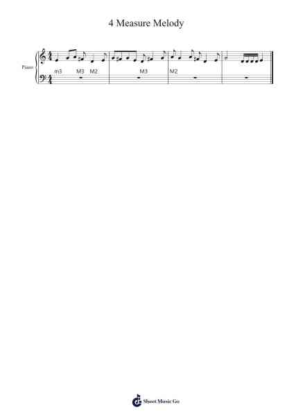 4 Measure Melody Sheet Music by Noor Michael-Arr.Gorliz