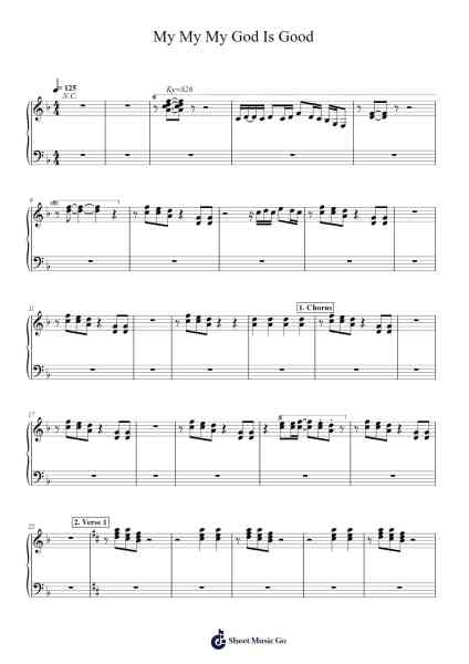 My My My God Is Good Sheet Music by Cryjean Louishood-Arr.Kingsgan