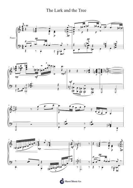 The Lark and the Tree Sheet Music by Forsroll-Arr.Denre