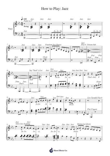 How to Play: Jazz Sheet Music by Cole-Arr.Consdrow