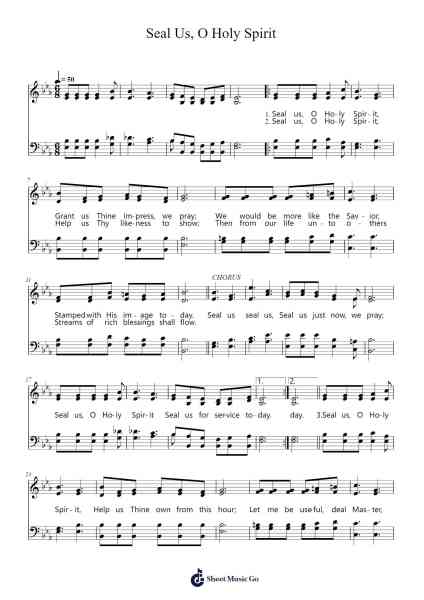Seal Us, O Holy Spirit 樂譜由 Isaac Hickman Meredith - 編曲 Kelins Woothe
