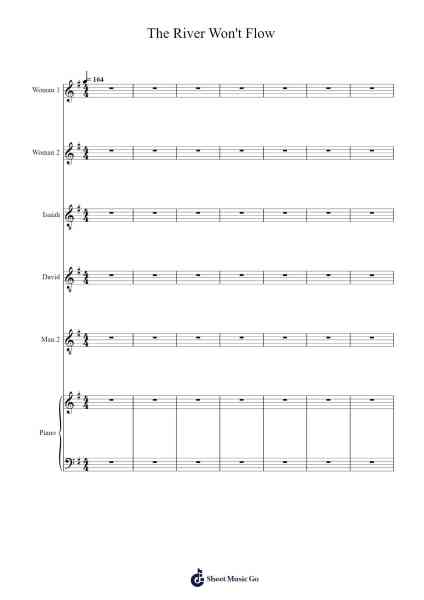 The River Won't Flow Sheet Music by Jason Robert Brown-Arr.Cranewright Troycrofts