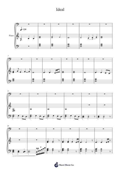 Ideal Sheet Music by Xeholt-Arr.Feleste Johnren