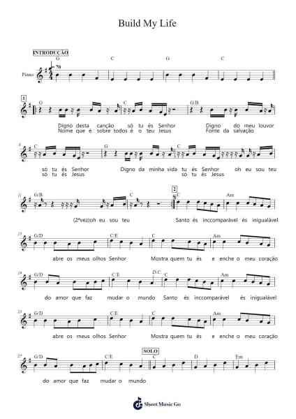 Build My Life Sheet Music by Matt Redman/Kirby Kaple/Karl Martin/Brett Younker/Pat Barrett-Arr.Sywatt