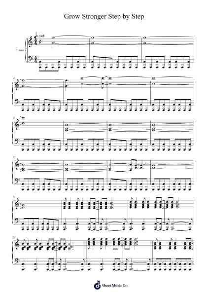 Grow Stronger Step by Step Sheet Music by Frying Pan-Arr.Penlith