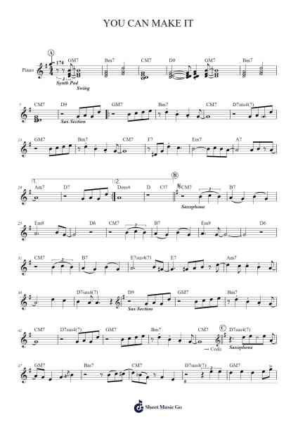 YOU CAN MAKE IT Sheet Music by Soichi Noriki-Arr.Gosnix