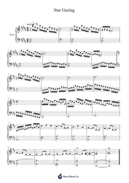 Star Gazing Sheet Music by The UnknownH2O-Arr.Wolian