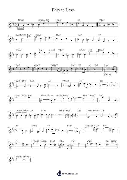 Easy to Love Sheet Music by undefined-Arr.Babmia