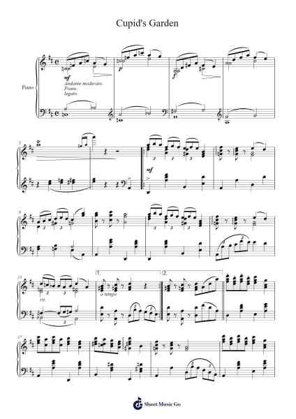 Cupid's Garden Sheet Music by Max C. Eugene-Arr.Mattvey Chilrick