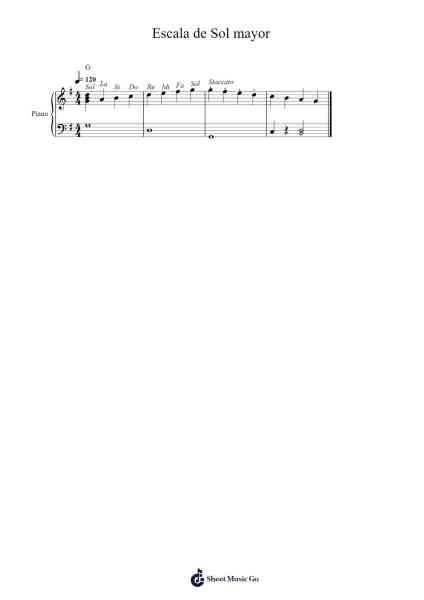 Escala de Sol mayor Sheet Music by undefined-Arr.Ldad Jeanvan