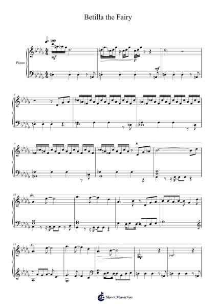 Betilla the Fairy Sheet Music by Remi Gazel-Arr.Everkeith Abters