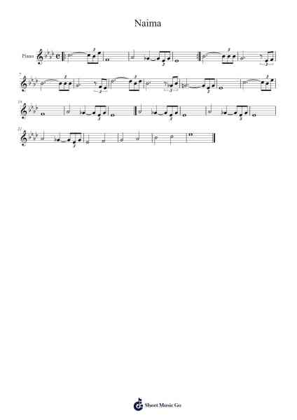 Naima Sheet Music by -Arr.Birdbrey