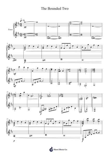 The Bounded Two Musica per pianoforte di Tatsuya Kato - Arr.Bartcent Whitegreve