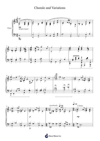 Chorale and Variations Sheet Music by Jeffrey Kaufman-Arr.Brewsfunk Kavan