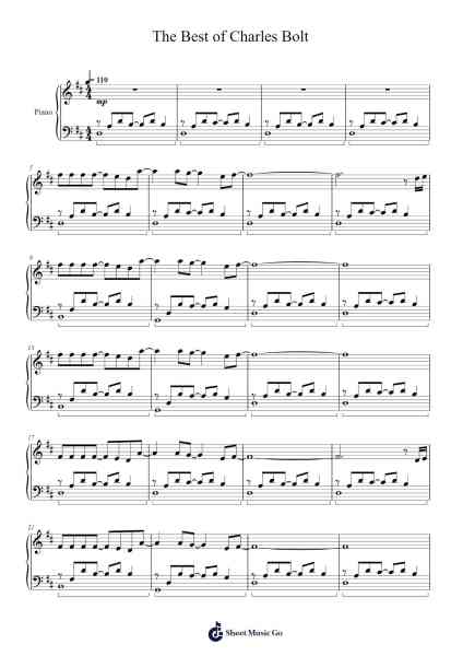 The Best of Charles Bolt Sheet Music by -Arr.Lesdes Sadel