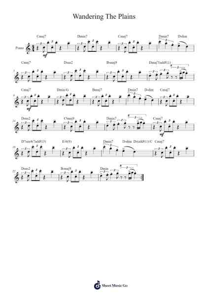 Wandering The Plains Sheet Music by Koji Kondo-Arr.Wildeh Francesgrace