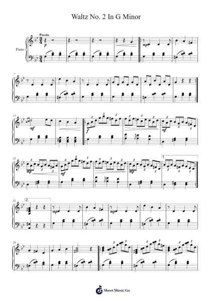 Waltz No. 2 in G Minor Sheet Music by Hayreed Toutment-Arr.Penlith
