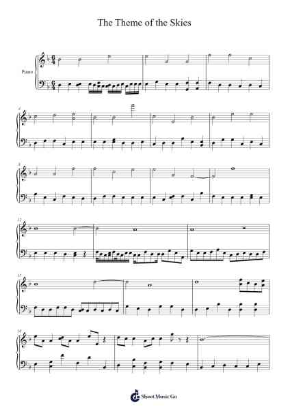 The Theme of the Skies Sheet Music by Mcgold-Arr.Crylip
