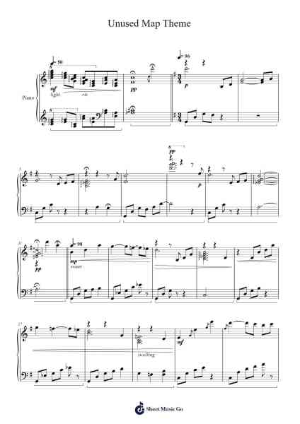 Super Mario Galaxy 2 - Unused Map Theme Sheet Music by Jonathan Aldrich-Arr.Joejosh Demptout