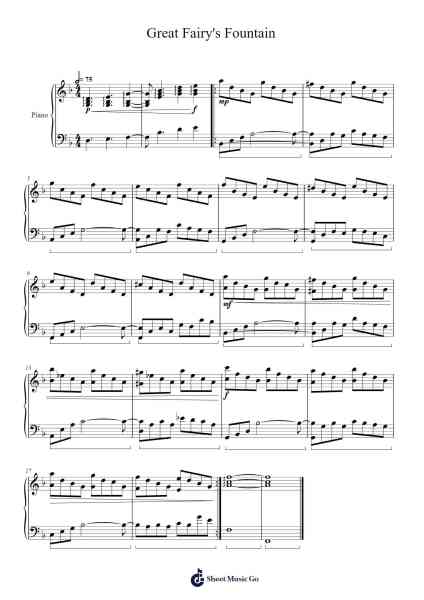 Great Fairy's Fountain Sheet Music by Koji Kondo-Arr.Spenky Chloelith