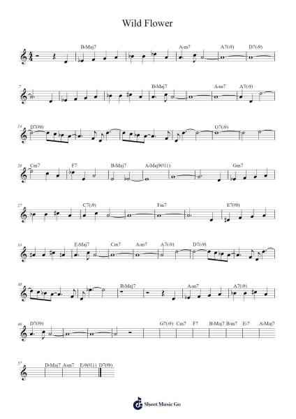 Wild Flower Sheet Music by Robipad-Arr.Churwalsh