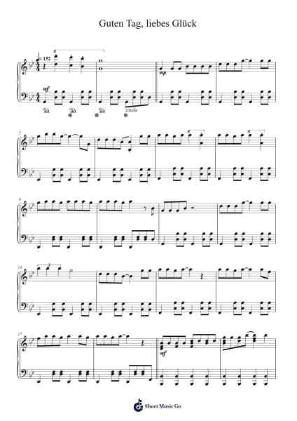 Guten Tag, liebes Glück Sheet Music by Max Raabe-Arr.Herloyd