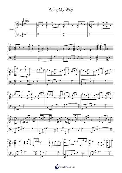 Wing My Way Sheet Music by -Arr.Evejob