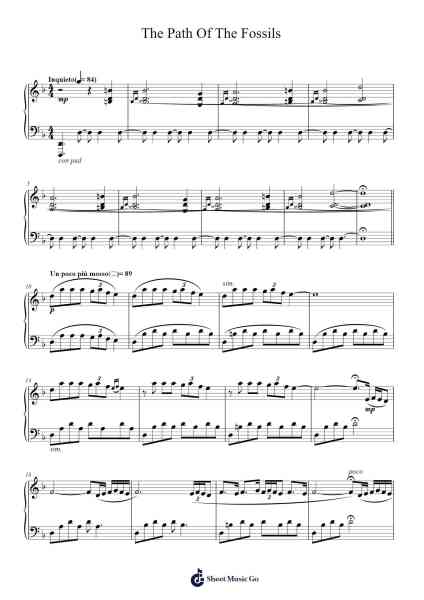 The Path Of The Fossils Sheet Music by Ludovico Einaudi-Arr.Lanme